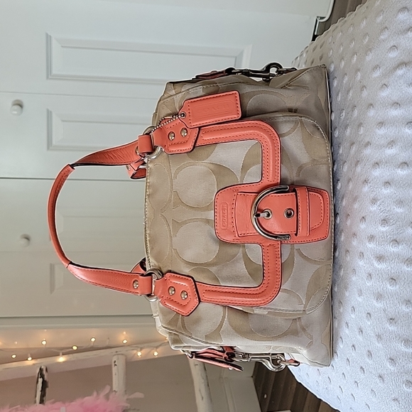 Coach Handbags - COACH Signature Ashley Satchel Bag